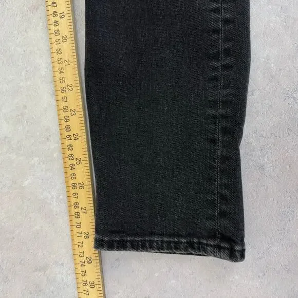 Acne Studios Jeans Mens 31x34 (Act 32x29) Denim Melk Used Blk Pants Made Italy